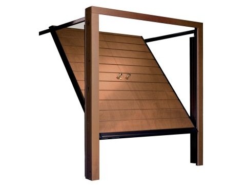 porta basculante in legno linea STYLEGNO modello non-debordante
